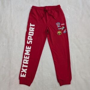 Extreme Sport Kids’ Red Jogger Pants – Racer Style 4T, 5T, 6/7, 7/8, 8/9